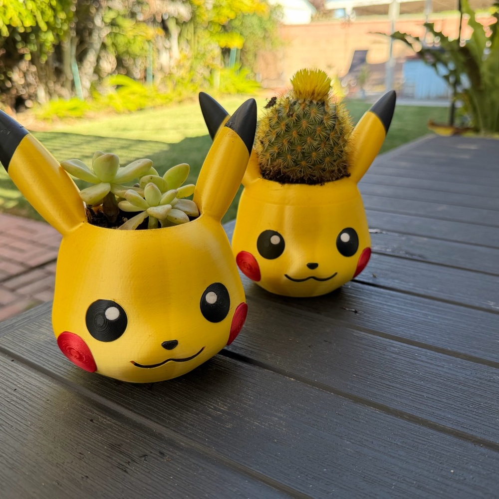 Cute Pikachu Succulent Planters